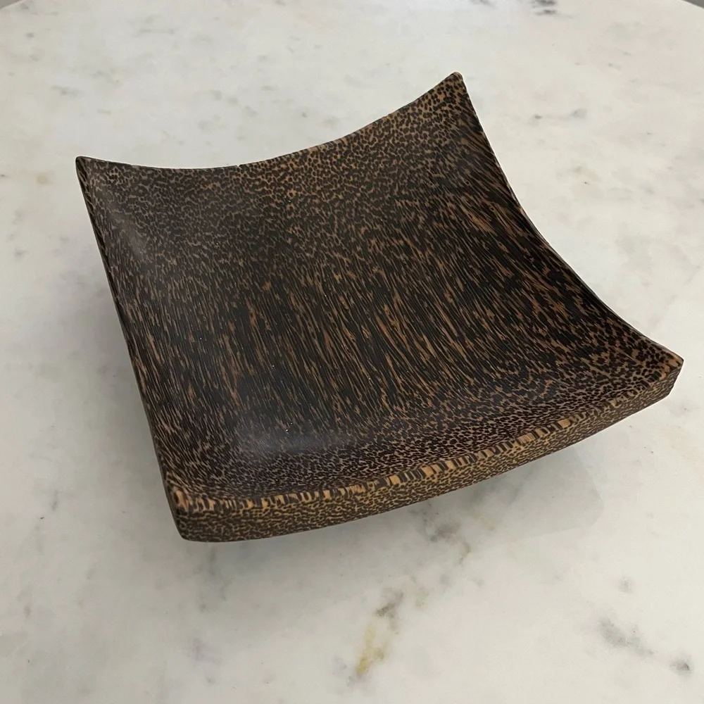 Balinese zebrawood decorative bowl